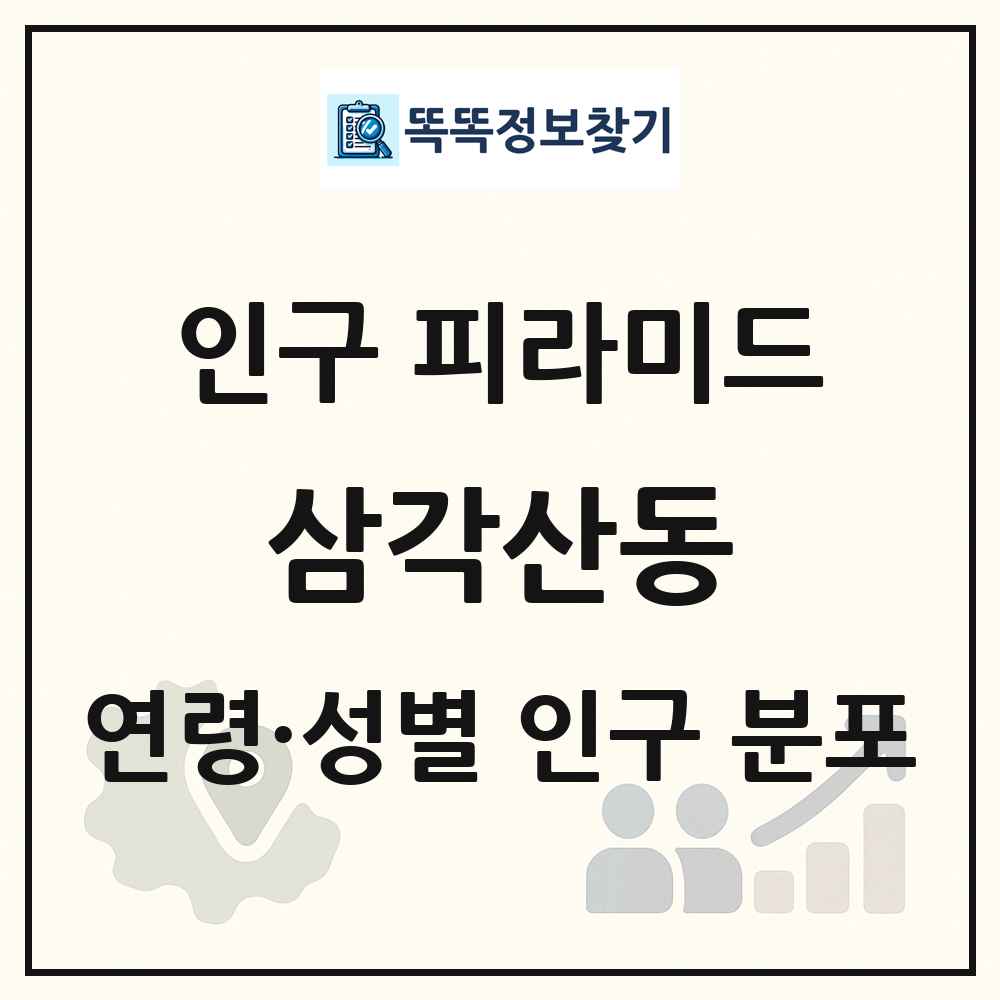 삼각산동 인구 피라미드 링크 그림
